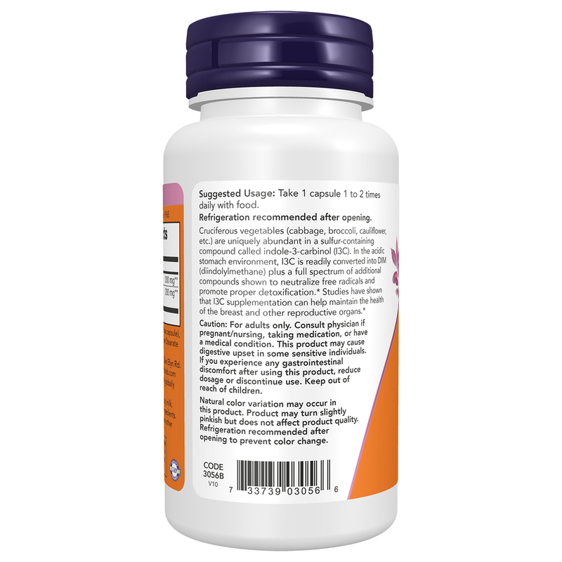Indole-3-Carbinol 200mg (60 Capsules) - left view