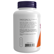 Apple Cider Vinegar 450mg (180 Capsules) - label information