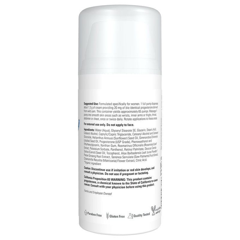 Progesterone from Wild Yam Balancing Skin Cream (3 Ounces) - right view