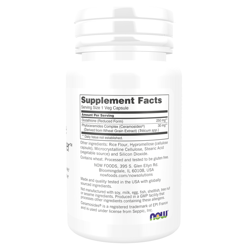 Glutathione Skin Brightener (30 Capsules) - supplement facts