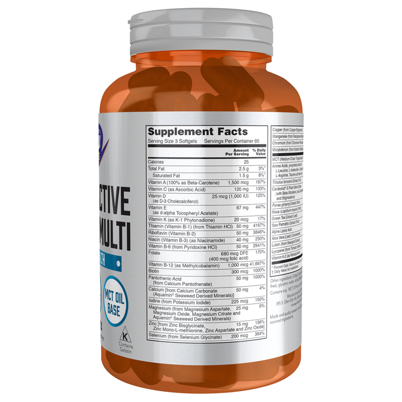Men's Active Sports Multi (180 Softgels) - supplement facts