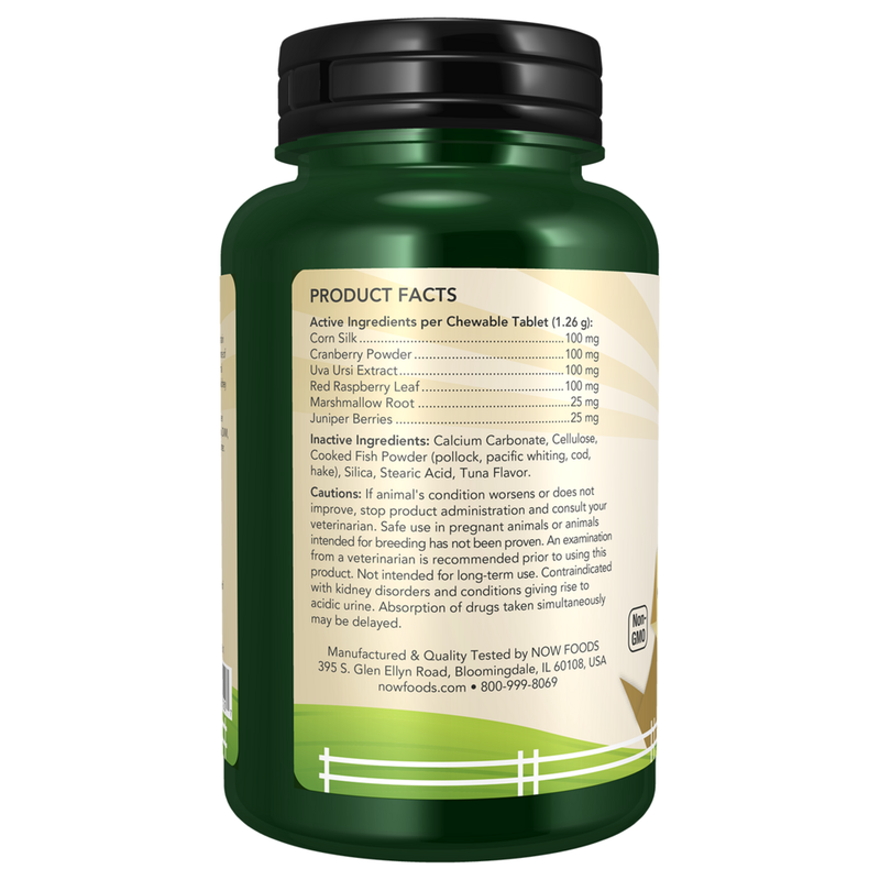 Urinary Support for Dogs/Cats (90 Tablets) - supplement facts