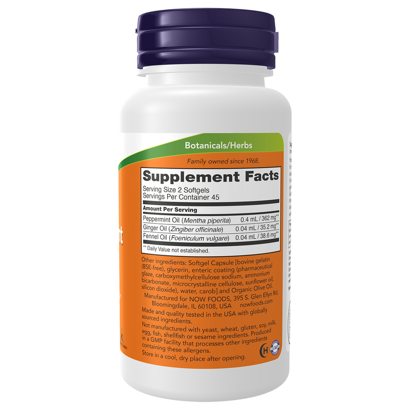 Peppermint Gels (90 Softgels) - right view