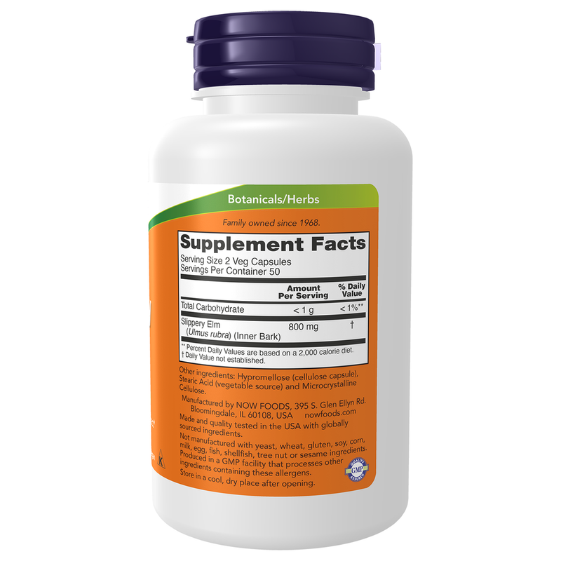 Slippery Elm 400mg (100 Capsules) - right view