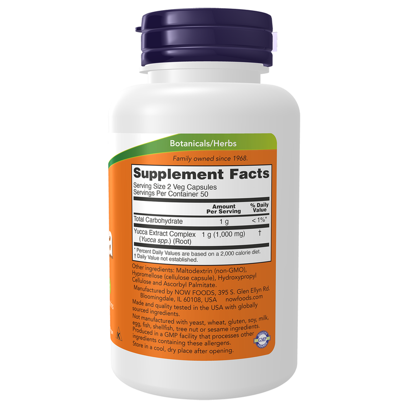Yucca 500mg (100 Capsules) - right view