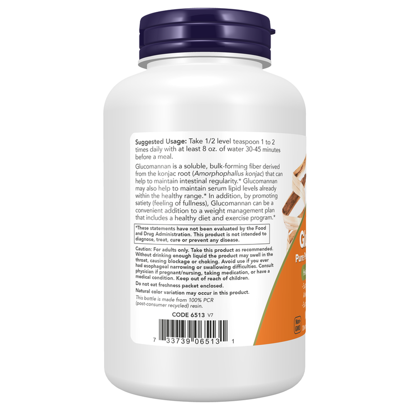 Glucomannan Powder (227 g) - left view