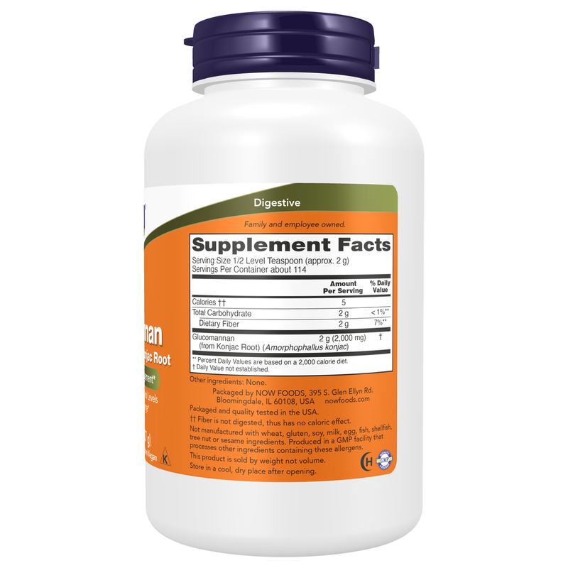 Glucomannan Powder (227 g) - right view