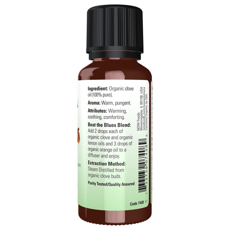 Clove Oil (Organic) (1 Fluid Ounce) - right view