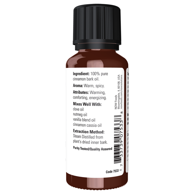 Cinnamon Bark Oil (Cinnamomum zeylancium) (1 Fluid Ounce) - right view