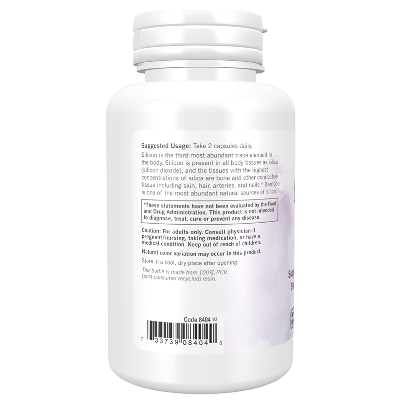 Bamboo Silica Beauty (90 Capsules) - label information
