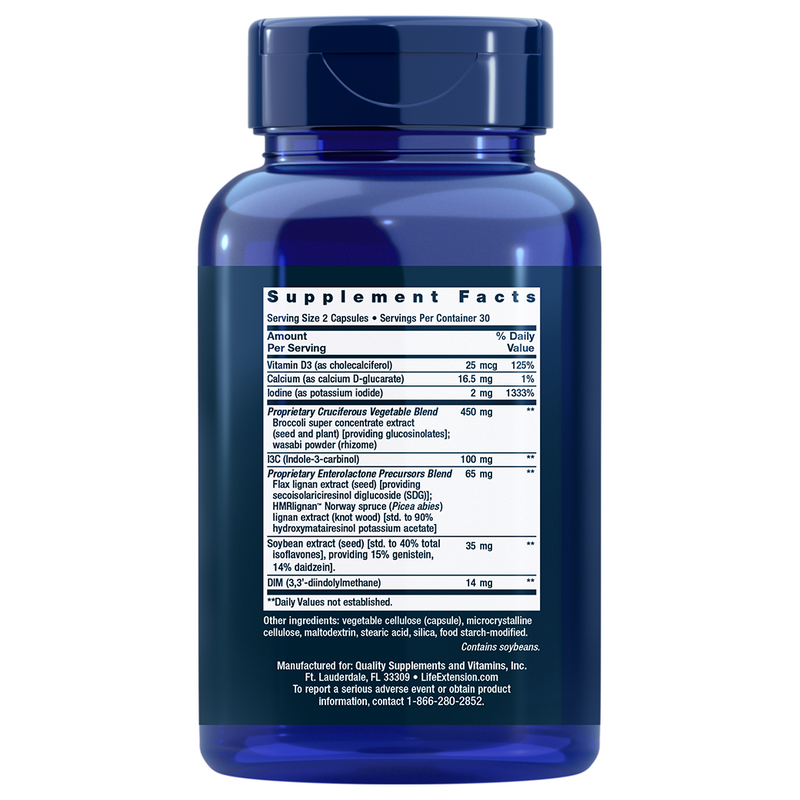 Breast Health Formula (60 Capsules) - Supplement Facts