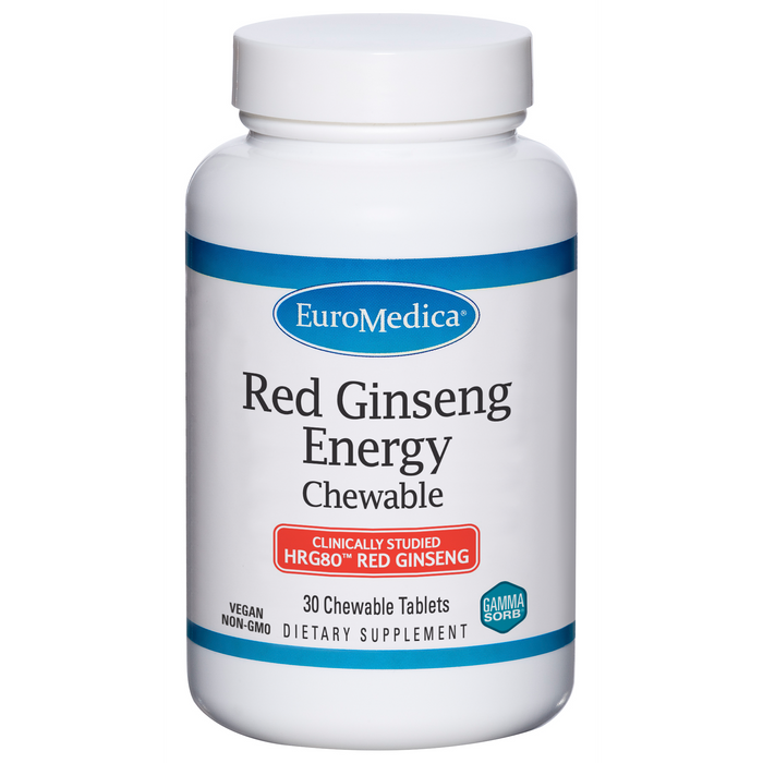 Red Ginseng Chewable (30 Chewable Tablets)-Vitamins & Supplements-EuroMedica-Pine Street Clinic
