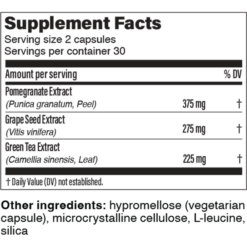 Polyphenol Booster (60 Capsules) supplement facts