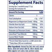 ZeroLyte Canister - Salty Tropical (336 g Powder) supplement facts