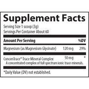 Magnesium Glycinate Powder - Grape (180 g Powder) supplement facts