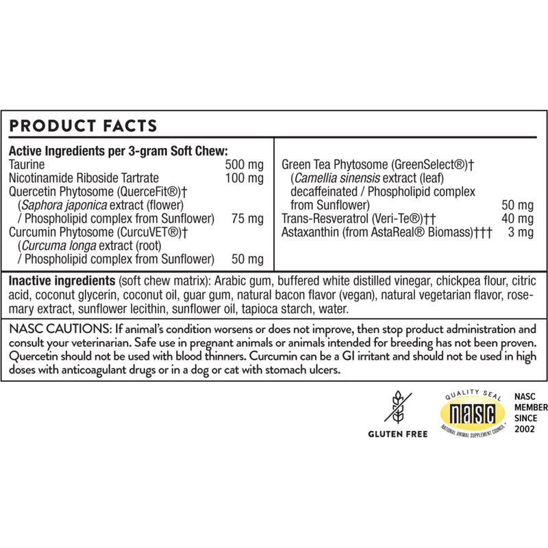 Longevity Complex supplement facts