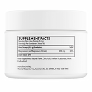 Magnesium Citrate Powder, Citrus Berry (228 g) supplement facts