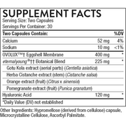 Radiant Skin Complex (60 Capsules) supplement facts