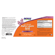 Alpha Lipoic Acid 600mg (120 Capsules) label