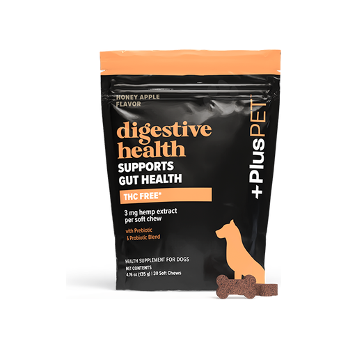 +PlusPET Digestive Health Soft Chews (3 mg CBD) (Honey Apple) (30 ct Pouch)