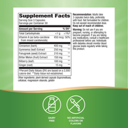 Blood Sugar Manager (90 Capsules) — Supplement Facts