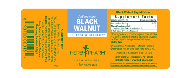Black Walnut Extract (1 Fluid Ounce)
