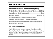 +PlusPET Digestive Health Soft Chews (3 mg CBD) (Honey Apple) (30 ct Pouch) — Supplement Facts