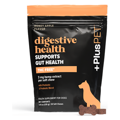 +PlusPET Digestive Health Soft Chews (3 mg CBD) (Honey Apple) (30 ct Pouch)