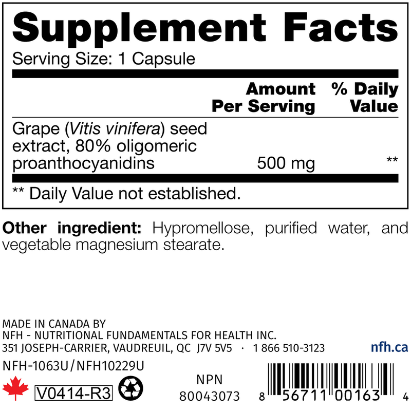 Grape Seed SAP (60 Capsules)