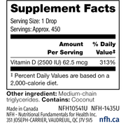 Vitamin D3 SAP (2500 IU) (15 mL Liquid)