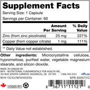Zinc SAP (60 Capsules)