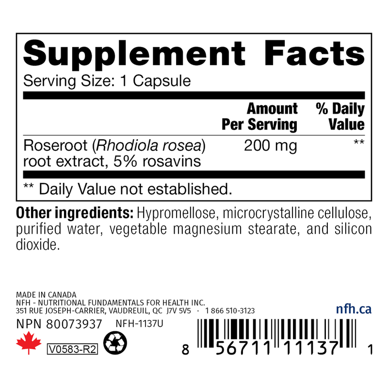Rhodiola SAP (60 Capsules)