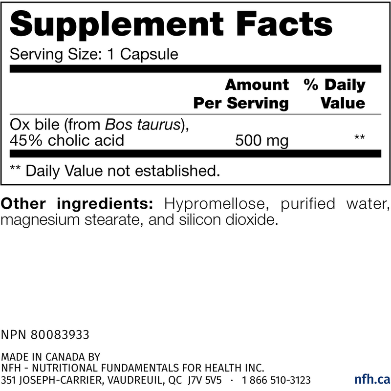 Ox Bile SAP (90 Capsules)