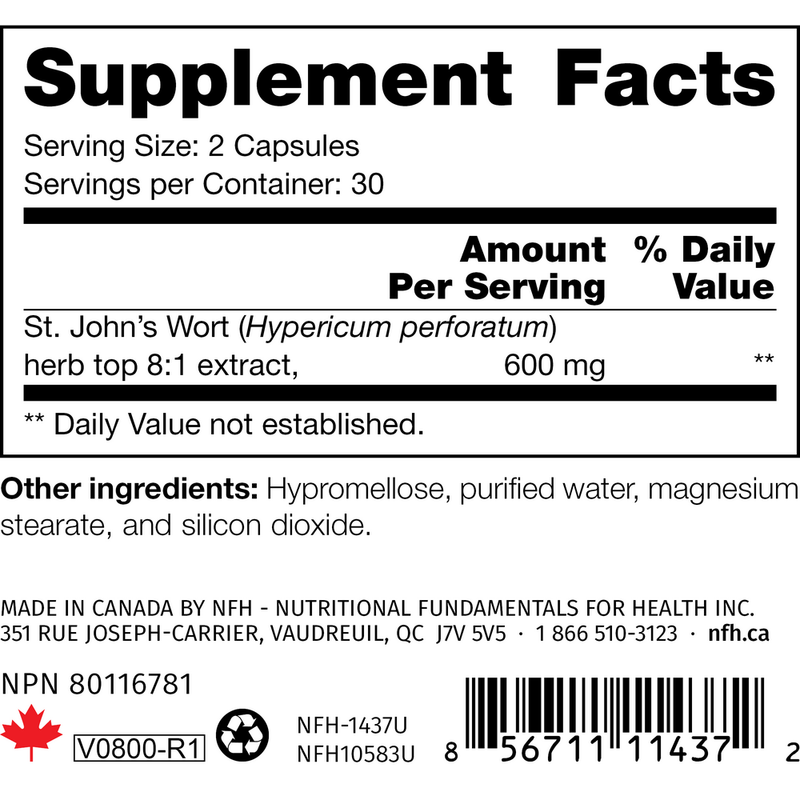 St. John's Wort SAP (60 Capsules)