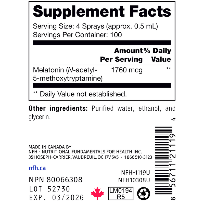 Liquid Melatonin SAP (50 mL Liquid)
