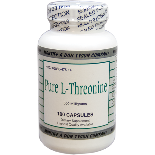 Pure L-Threonine (500 mg) (100 Capsules)-Vitamins & Supplements-Montiff-Pine Street Clinic
