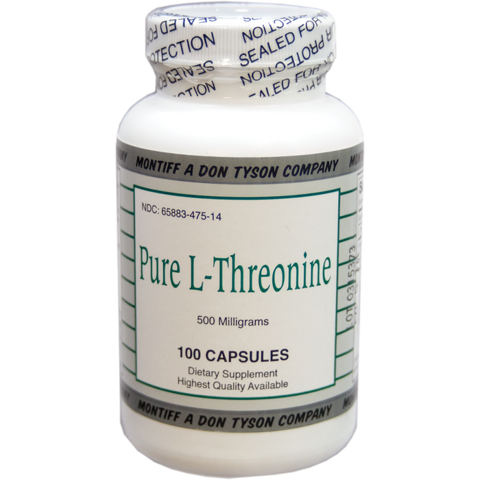 Pure L-Threonine (500 mg) (100 Capsules)-Vitamins & Supplements-Montiff-Pine Street Clinic