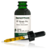 Image of a bottle of liquid VF Hemp Oil from Standard Process Veterinary Formulas next to a dropper that is included with the bottle.