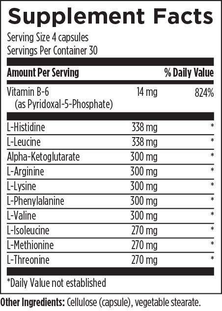 Amino Acid Synergy (120 Capsules) Supplement Facts