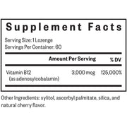 Adeno B12 3,000 mcg (60 Lozenges)