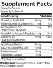 Adrenal Complex (120 Capsules) Supplement Facts