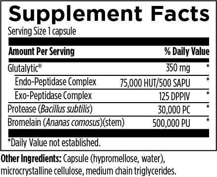 AllerGzyme (60 Capsules) Supplement Facts