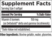 Annatto-E 150 (30 Softgels) Supplement Facts
