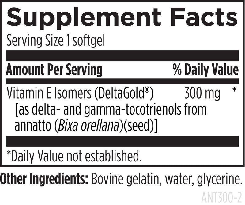 Annatto-E 300 (30 Softgels) Supplement Facts