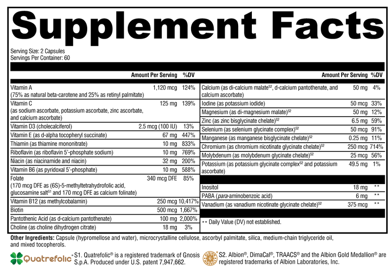 ActivNutrients without Copper & Iron (120 Capsules)