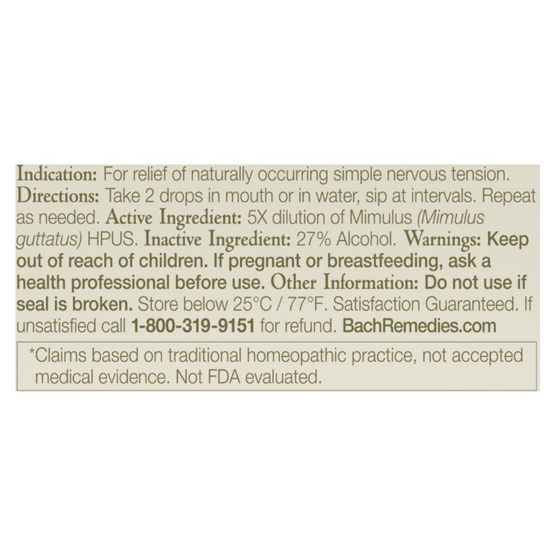 Mimulus Original Flower Remedy (20 ml)