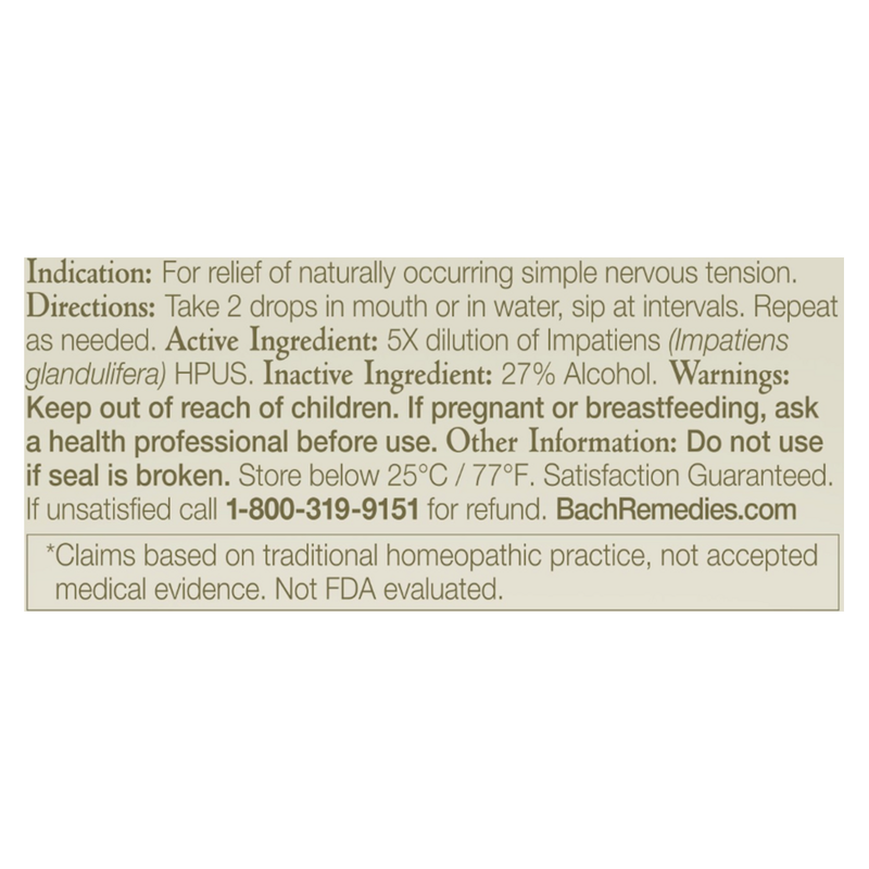 Impatiens Original Flower Remedy (20 ml)