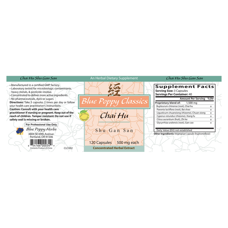Chai Hu Shu Gan San (120 Capsules)