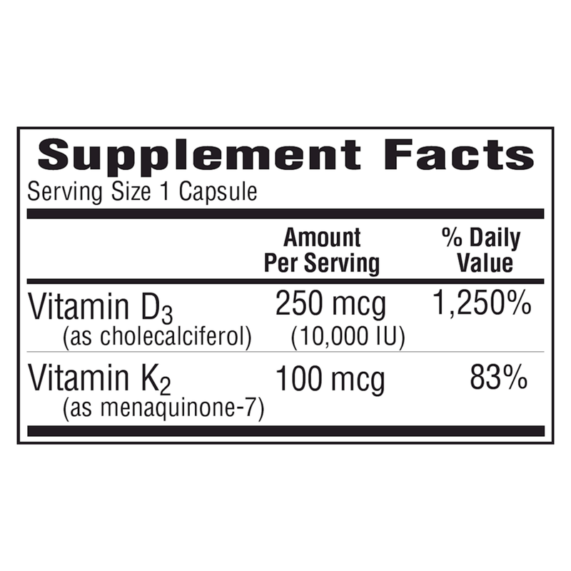 D3-K2 (120 Capsules)