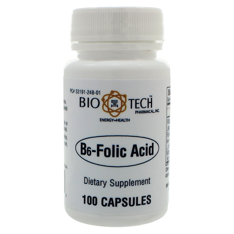 B-6 Folic Acid (100 Capsules)